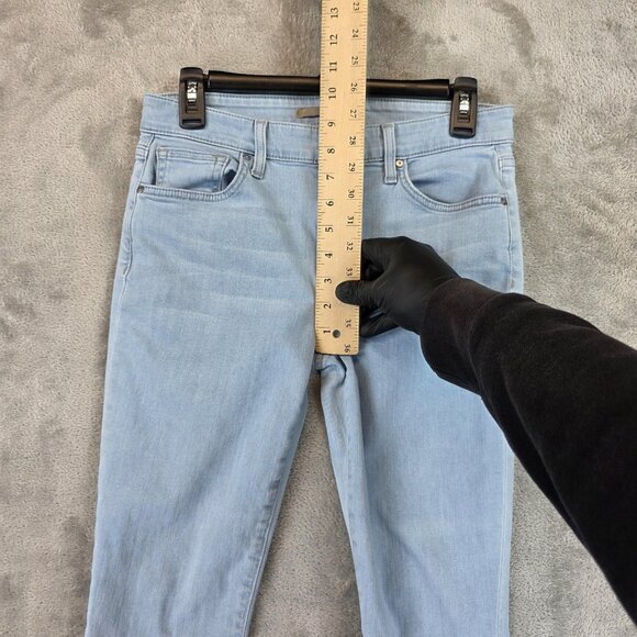 Joe's Jeans Skinny Crop Jeans Womens 28 Light Wash Stretch Denim Cynthia Raw Hem - Picture 3 of 12